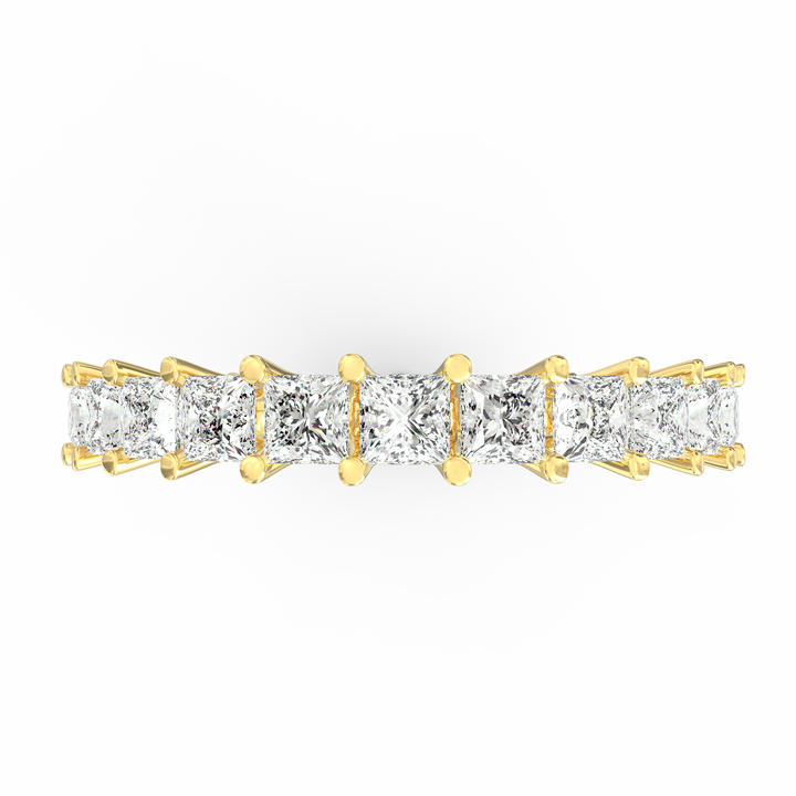 Endless Brilliance - Princess Cut Diamond Eternity Band Ring