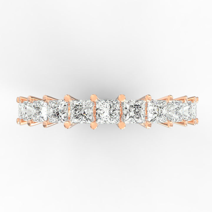 Endless Brilliance - Princess Cut Diamond Eternity Band Ring