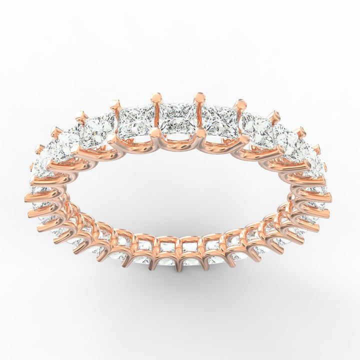 Endless Brilliance - Princess Cut Diamond Eternity Band Ring