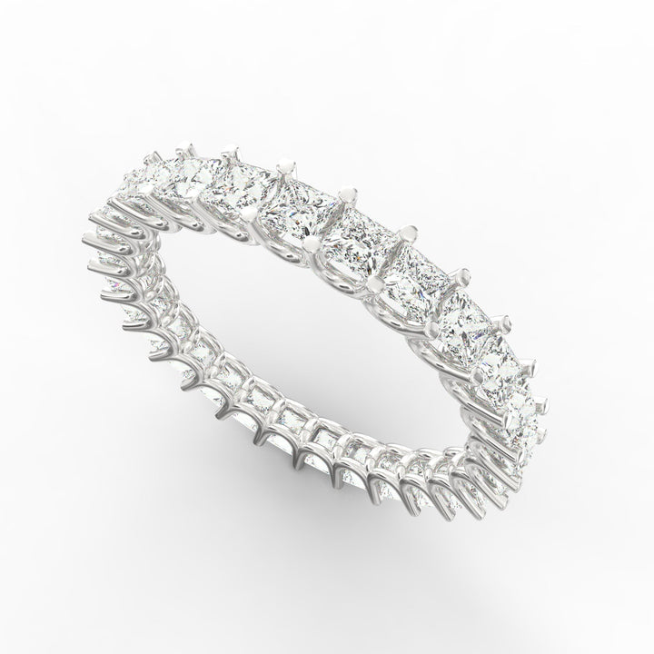 Endless Brilliance - Princess Cut Diamond Eternity Band Ring