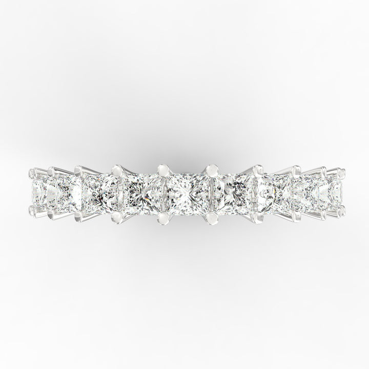 Endless Brilliance - Princess Cut Diamond Eternity Band Ring