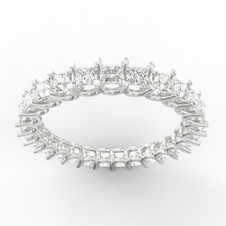 Endless Brilliance - Princess Cut Diamond Eternity Band Ring