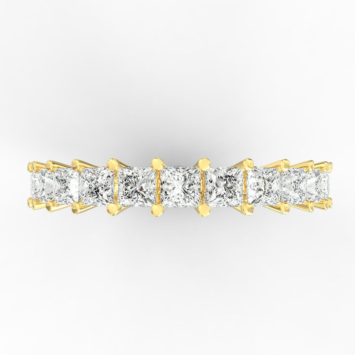Endless Brilliance - Princess Cut Diamond Eternity Band Ring