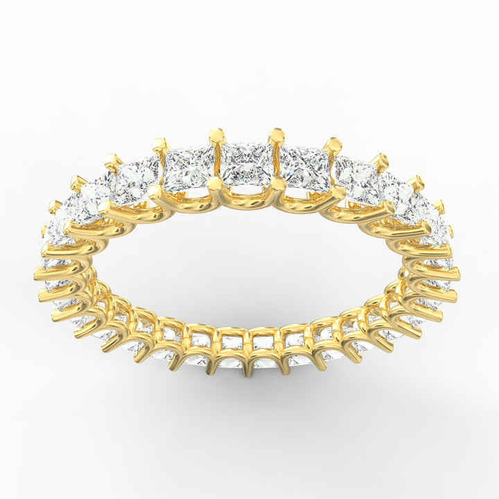 Endless Brilliance - Princess Cut Diamond Eternity Band Ring