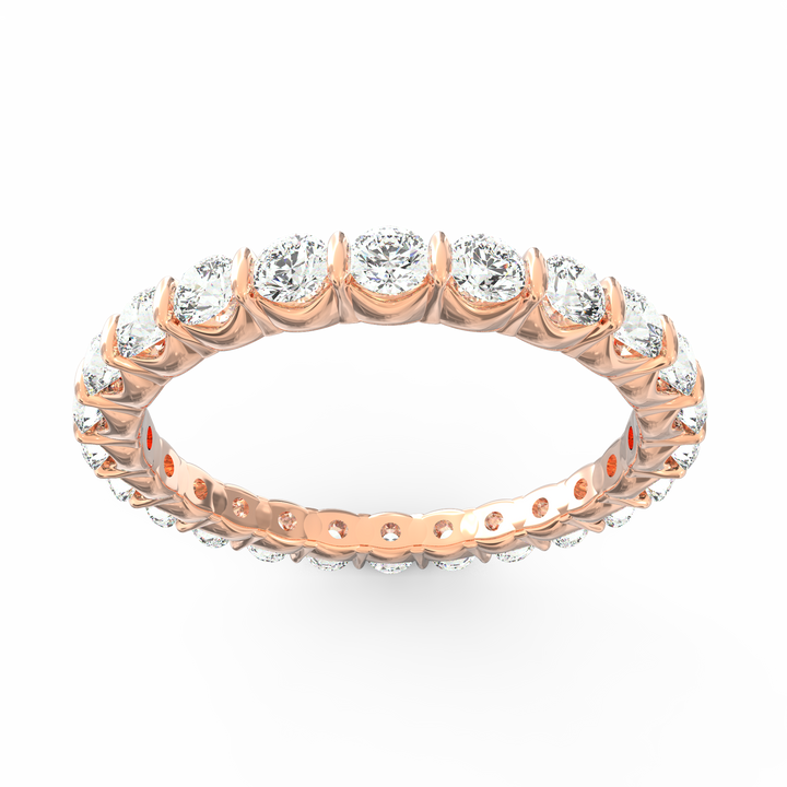 Endless Radiance - Eternity Diamond Band in Open U-Shaped Setting