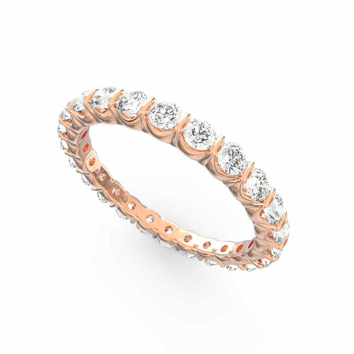 Endless Radiance - Eternity Diamond Band in Open U-Shaped Setting