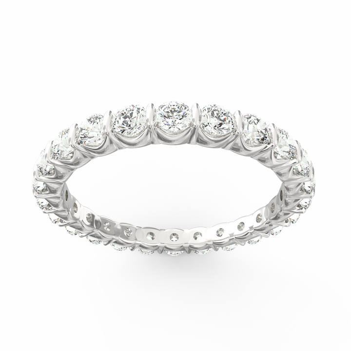 Endless Radiance - Eternity Diamond Band in Open U-Shaped Setting