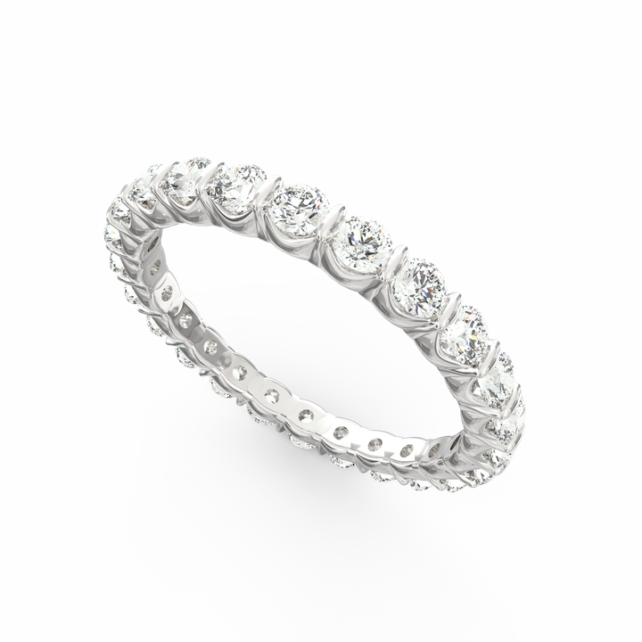 Endless Radiance - Eternity Diamond Band in Open U-Shaped Setting