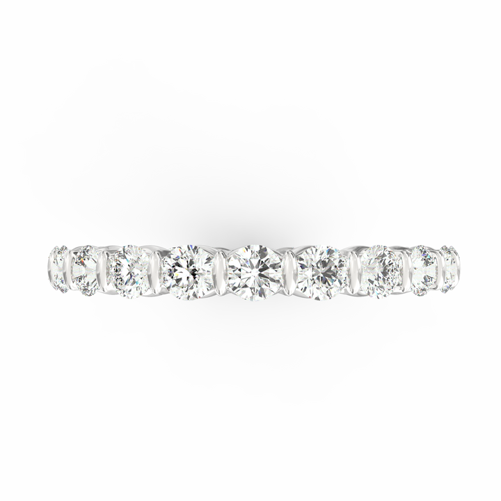 Endless Radiance - Eternity Diamond Band in Open U-Shaped Setting