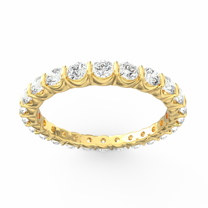 Endless Radiance - Eternity Diamond Band in Open U-Shaped Setting