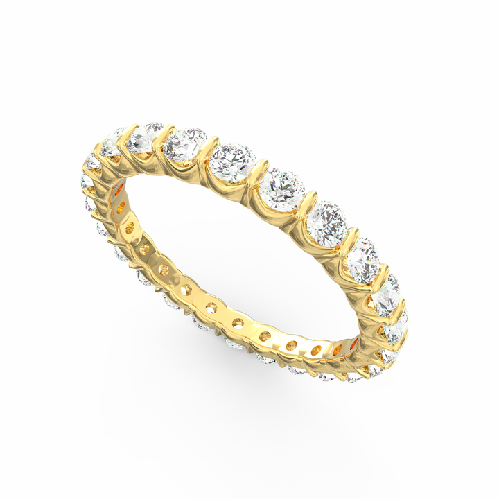 Endless Radiance - Eternity Diamond Band in Open U-Shaped Setting