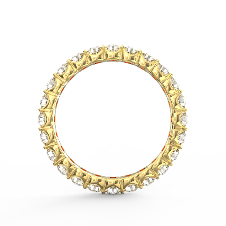 Endless Radiance - Eternity Diamond Band in Open U-Shaped Setting