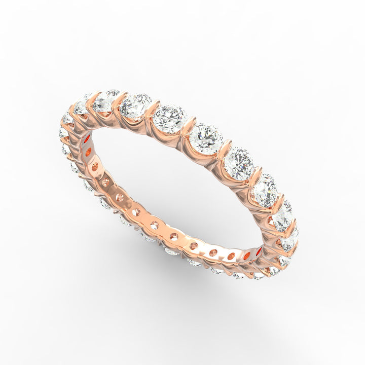 Endless Radiance - Eternity Diamond Band in Open U-Shaped Setting