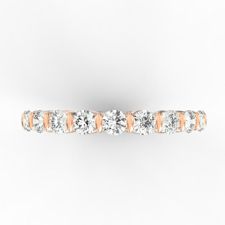 Endless Radiance - Eternity Diamond Band in Open U-Shaped Setting
