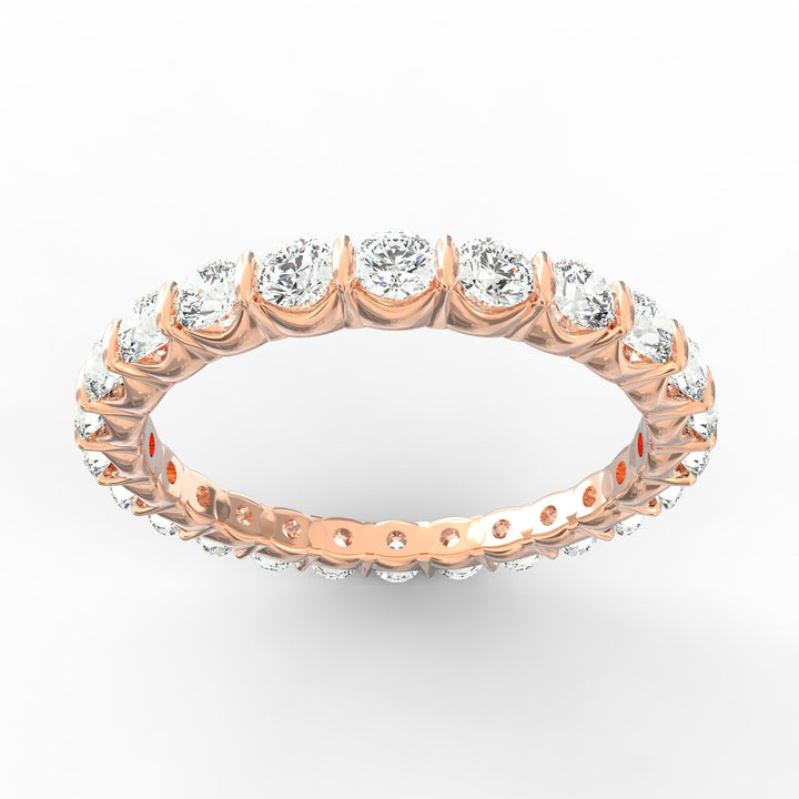 Endless Radiance - Eternity Diamond Band in Open U-Shaped Setting