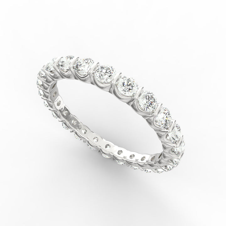 Endless Radiance - Eternity Diamond Band in Open U-Shaped Setting