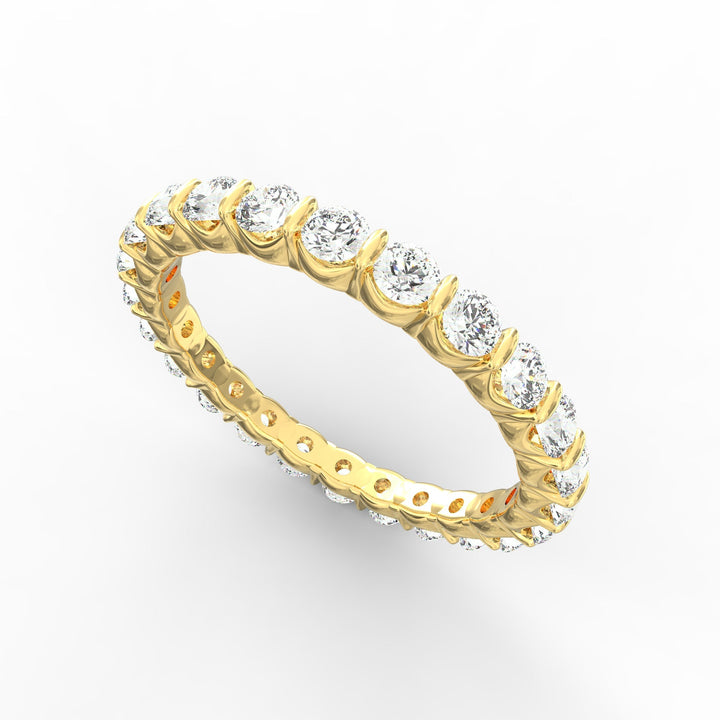 Endless Radiance - Eternity Diamond Band in Open U-Shaped Setting