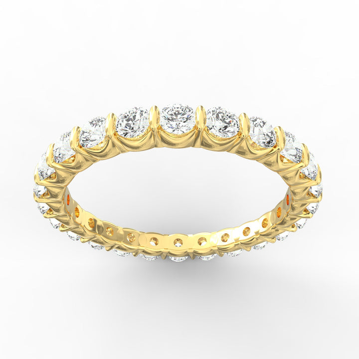 Endless Radiance - Eternity Diamond Band in Open U-Shaped Setting