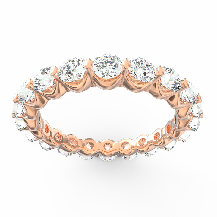 Radiant Horizon Round cut Diamond Eternity Band