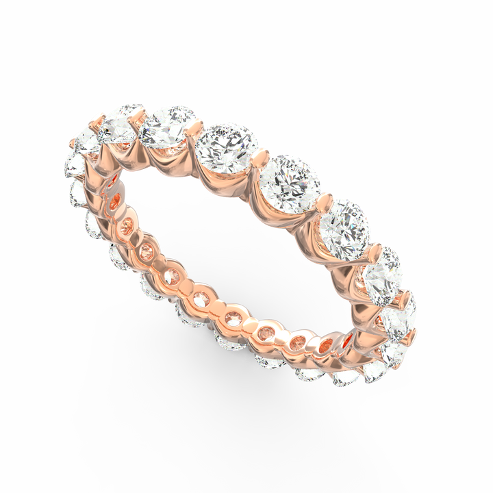 Radiant Horizon Round cut Diamond Eternity Band