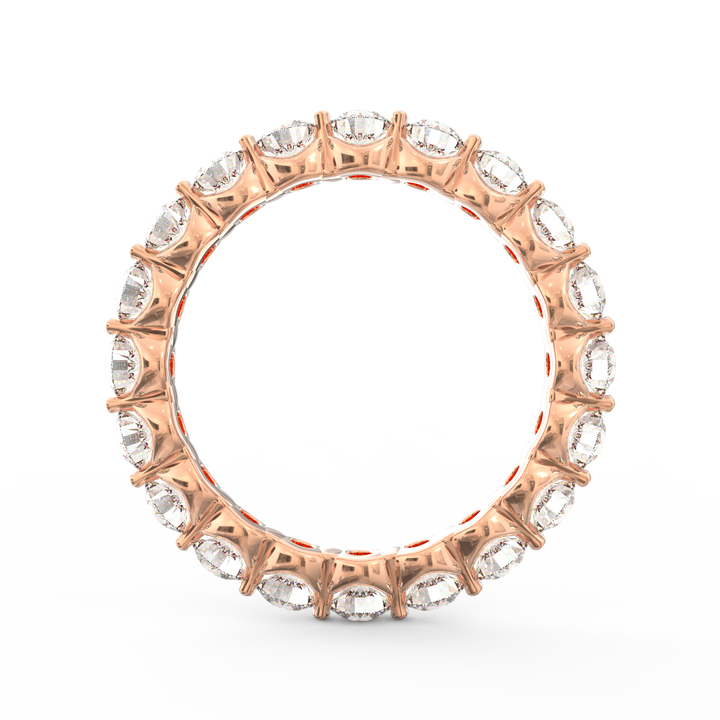 Radiant Horizon Round cut Diamond Eternity Band