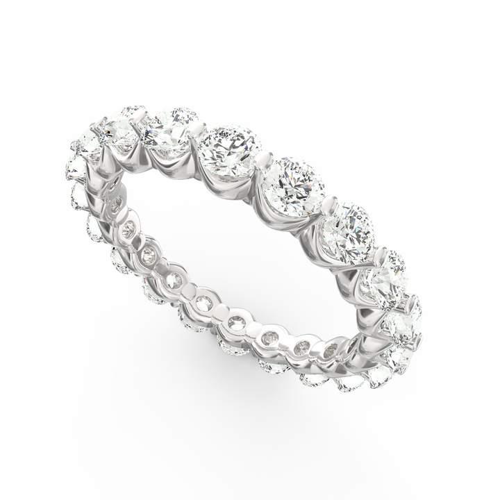 Radiant Horizon Round cut Diamond Eternity Band