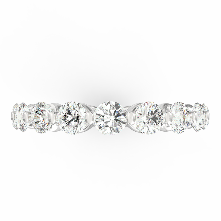 Radiant Horizon Round cut Diamond Eternity Band