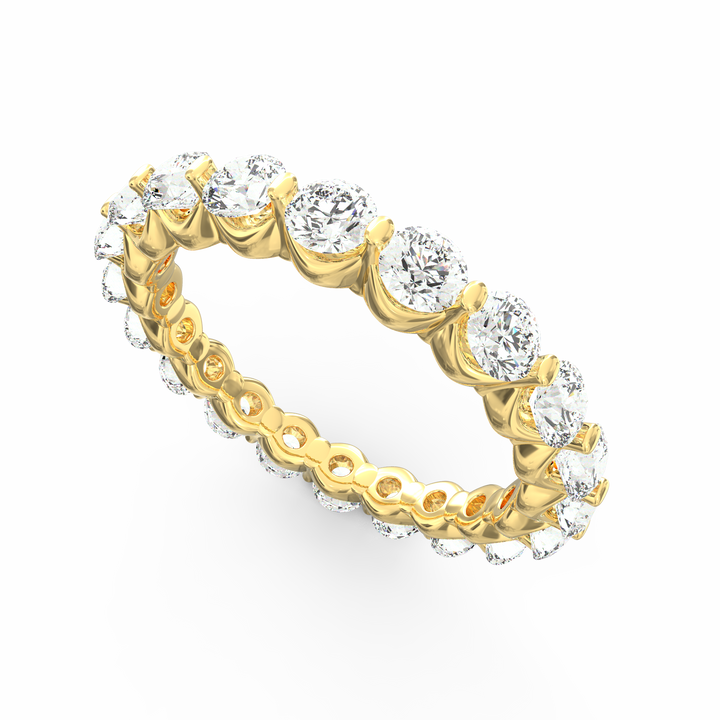 Radiant Horizon Round cut Diamond Eternity Band