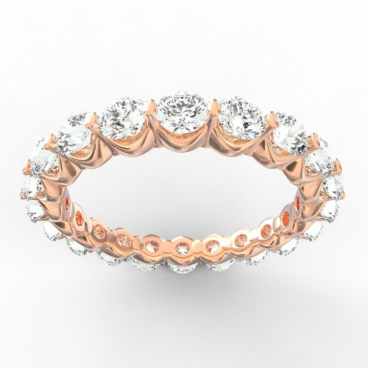 Radiant Horizon Round cut Diamond Eternity Band