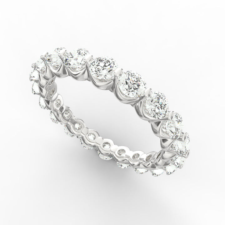 Radiant Horizon Round cut Diamond Eternity Band
