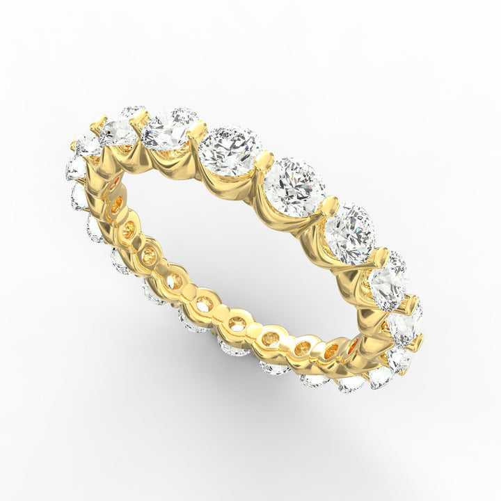 Radiant Horizon Round cut Diamond Eternity Band