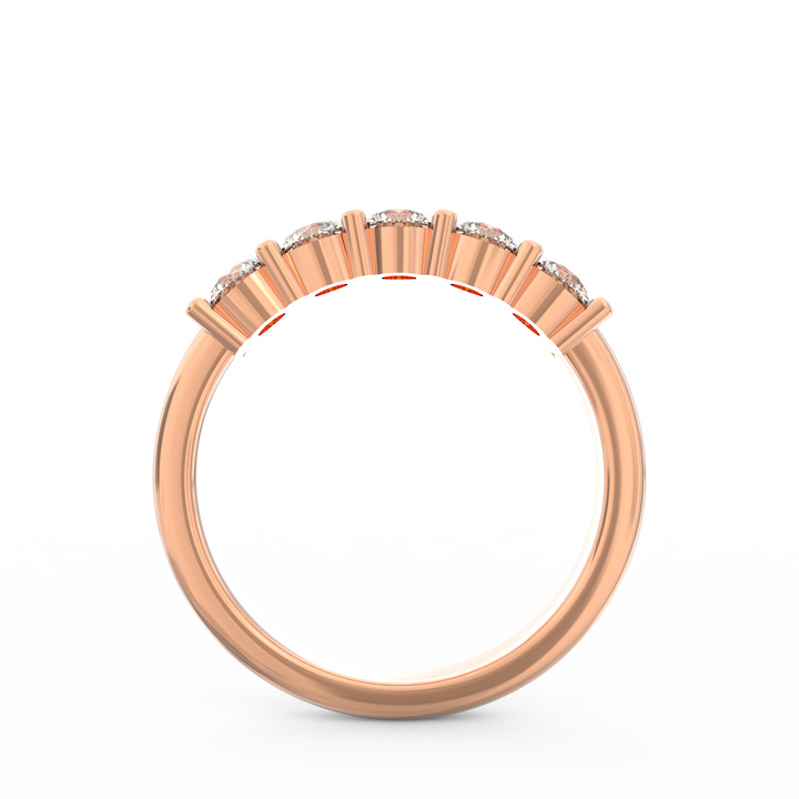 Whispering Radiance Diamond Wedding Band