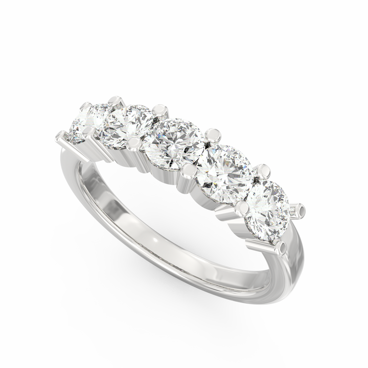 Whispering Radiance Diamond Wedding Band