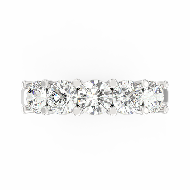 Whispering Radiance Diamond Wedding Band