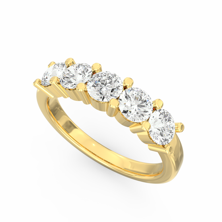 Whispering Radiance Diamond Wedding Band