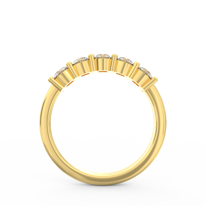 Whispering Radiance Diamond Wedding Band