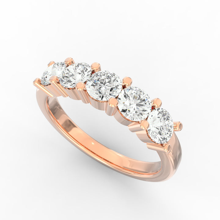 Whispering Radiance Diamond Wedding Band
