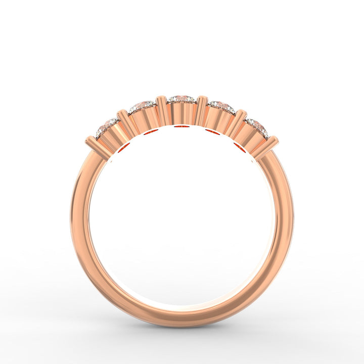 Whispering Radiance Diamond Wedding Band