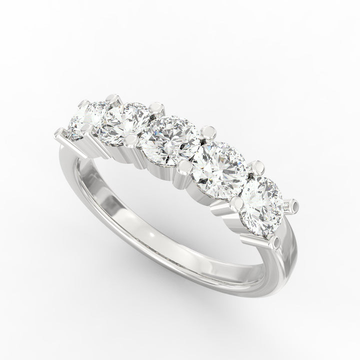 Whispering Radiance Diamond Wedding Band