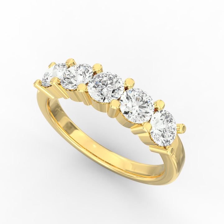 Whispering Radiance Diamond Wedding Band