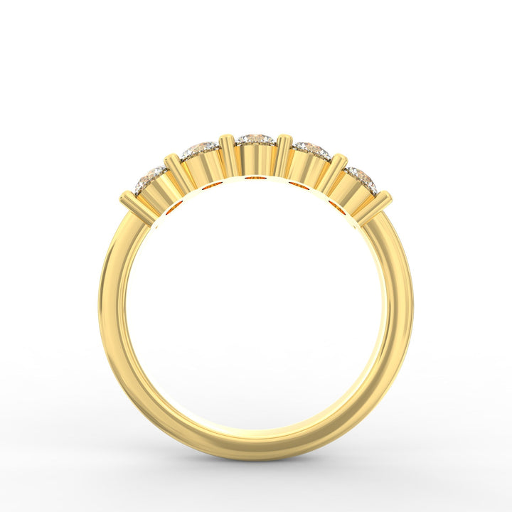 Whispering Radiance Diamond Wedding Band