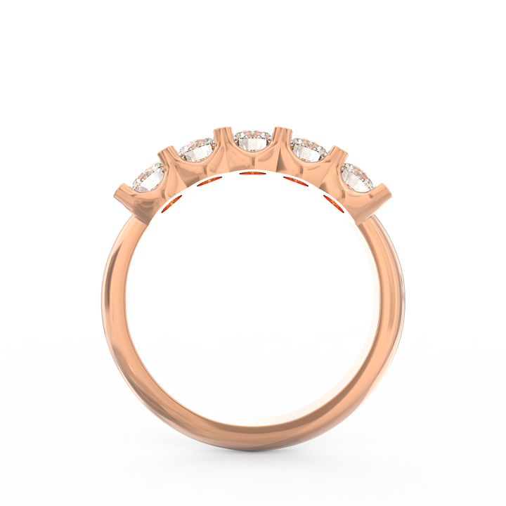 Diamond Cascade Diamond Wedding Band