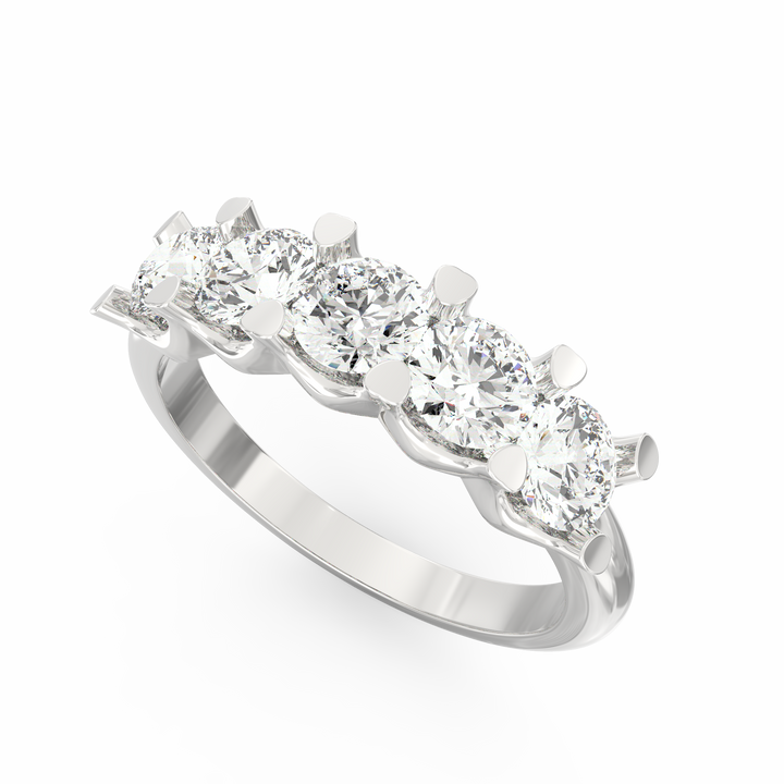 Diamond Cascade Diamond Wedding Band