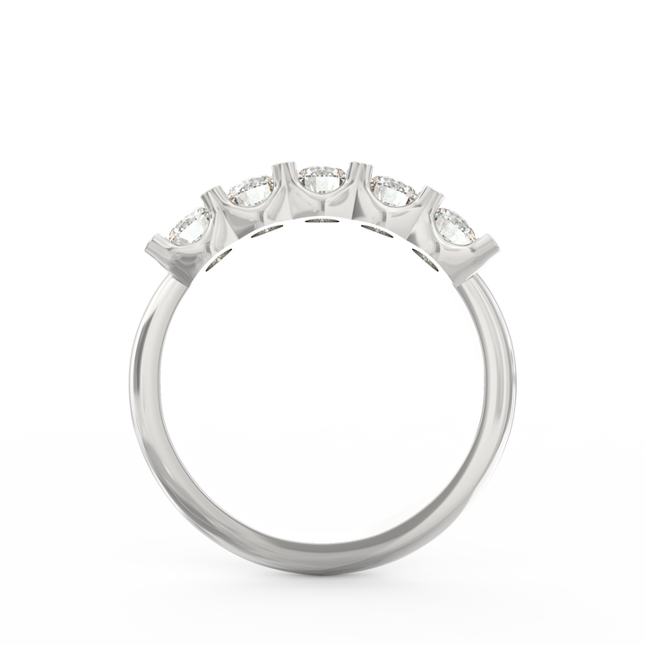 Diamond Cascade Diamond Wedding Band