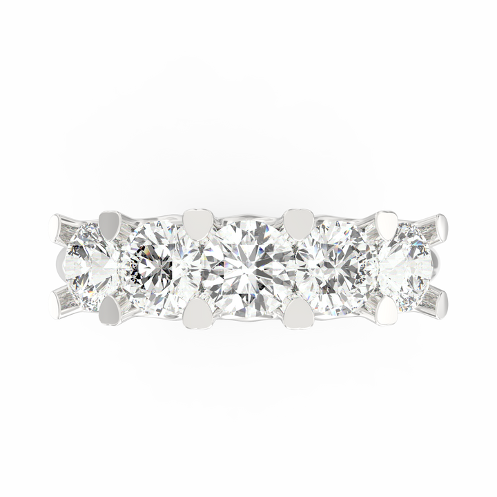 Diamond Cascade Diamond Wedding Band