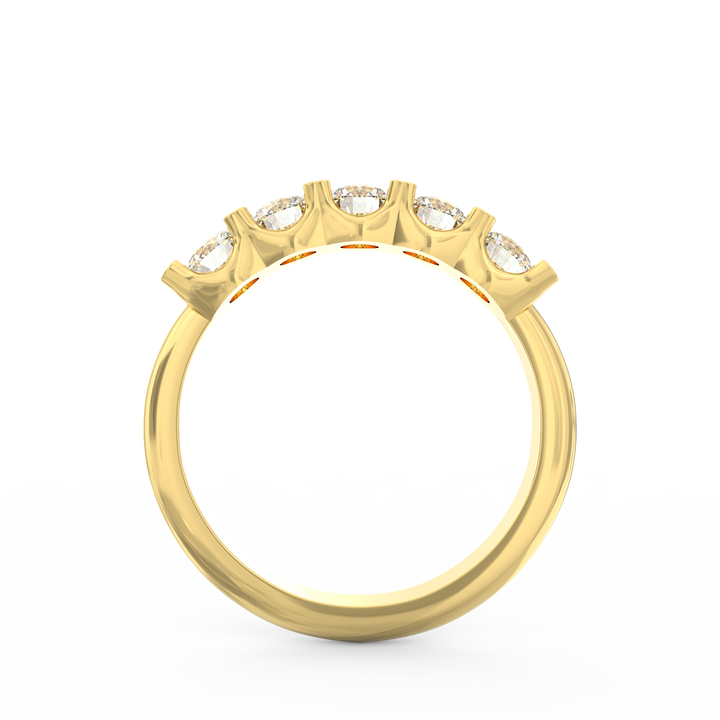 Diamond Cascade Diamond Wedding Band