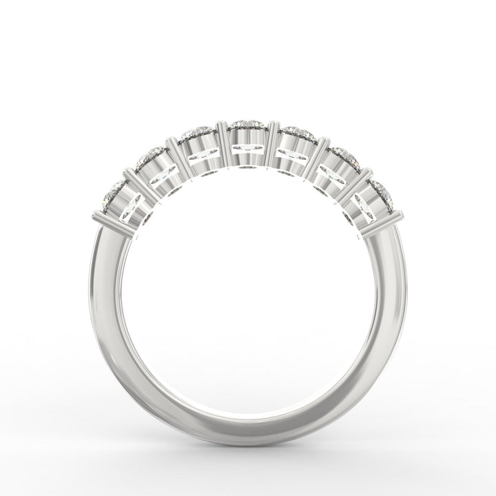 Vows of Unity: 7-Stone Wedding Band Diamond Wedding Band
