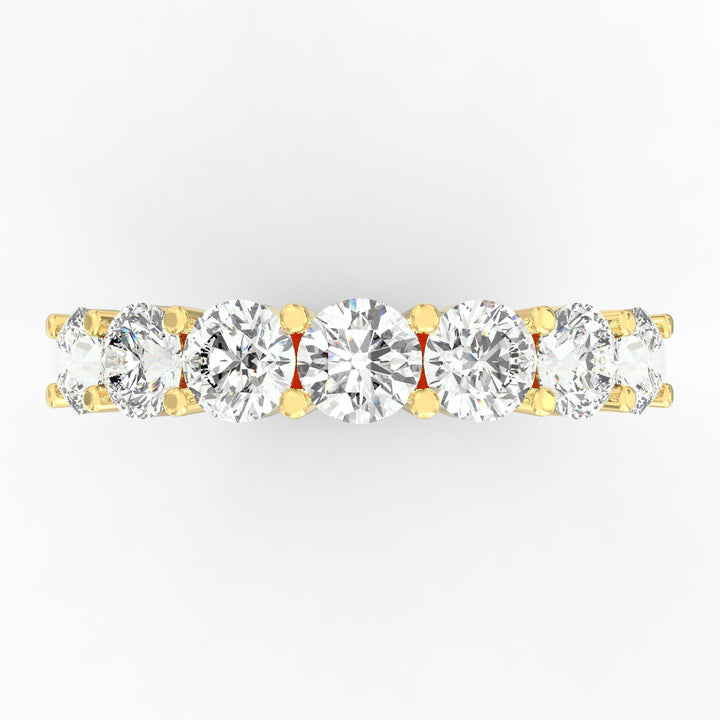Vows of Unity: 7-Stone Wedding Band Diamond Wedding Band