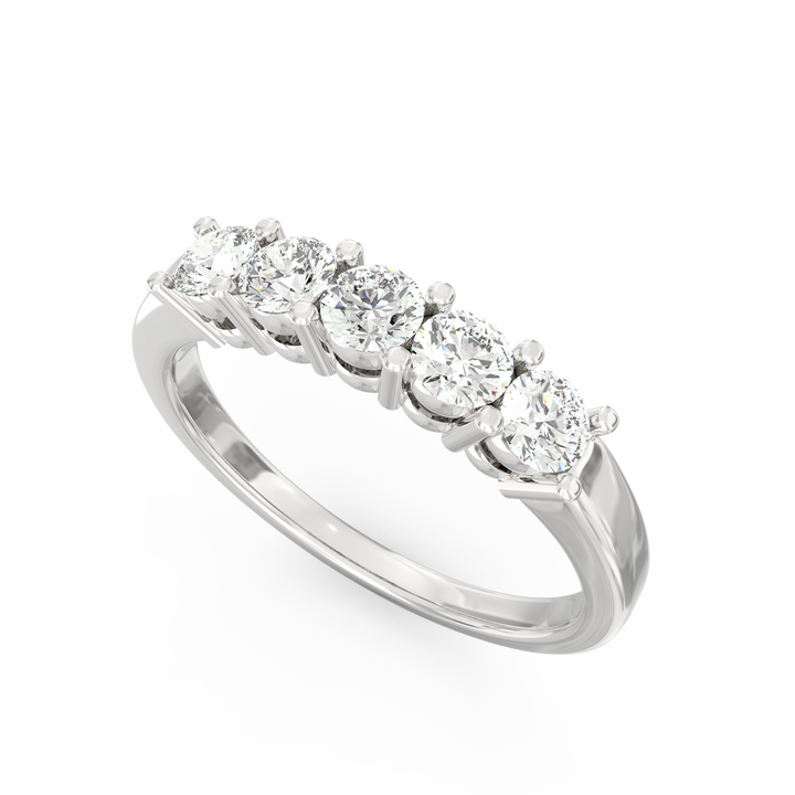 Radiant Reflections Diamond Wedding Ring