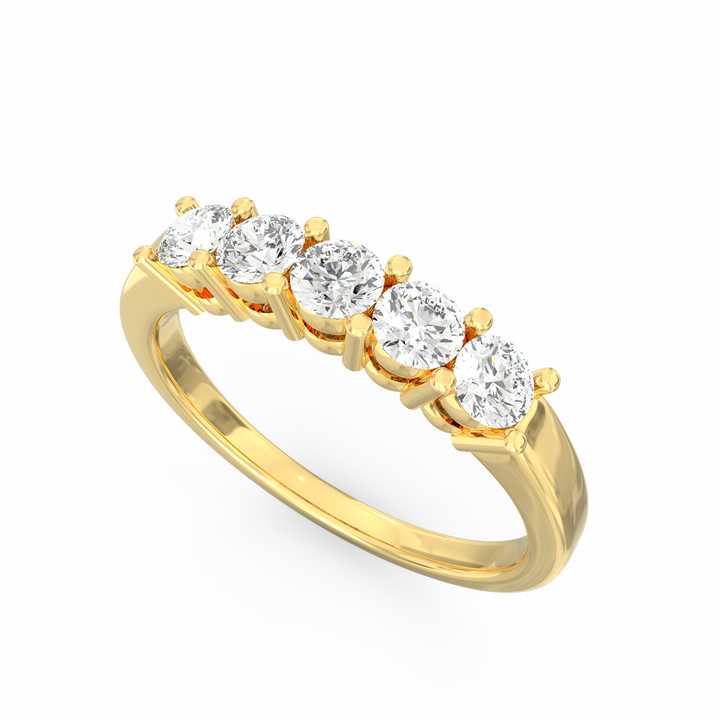 Radiant Reflections Diamond Wedding Ring